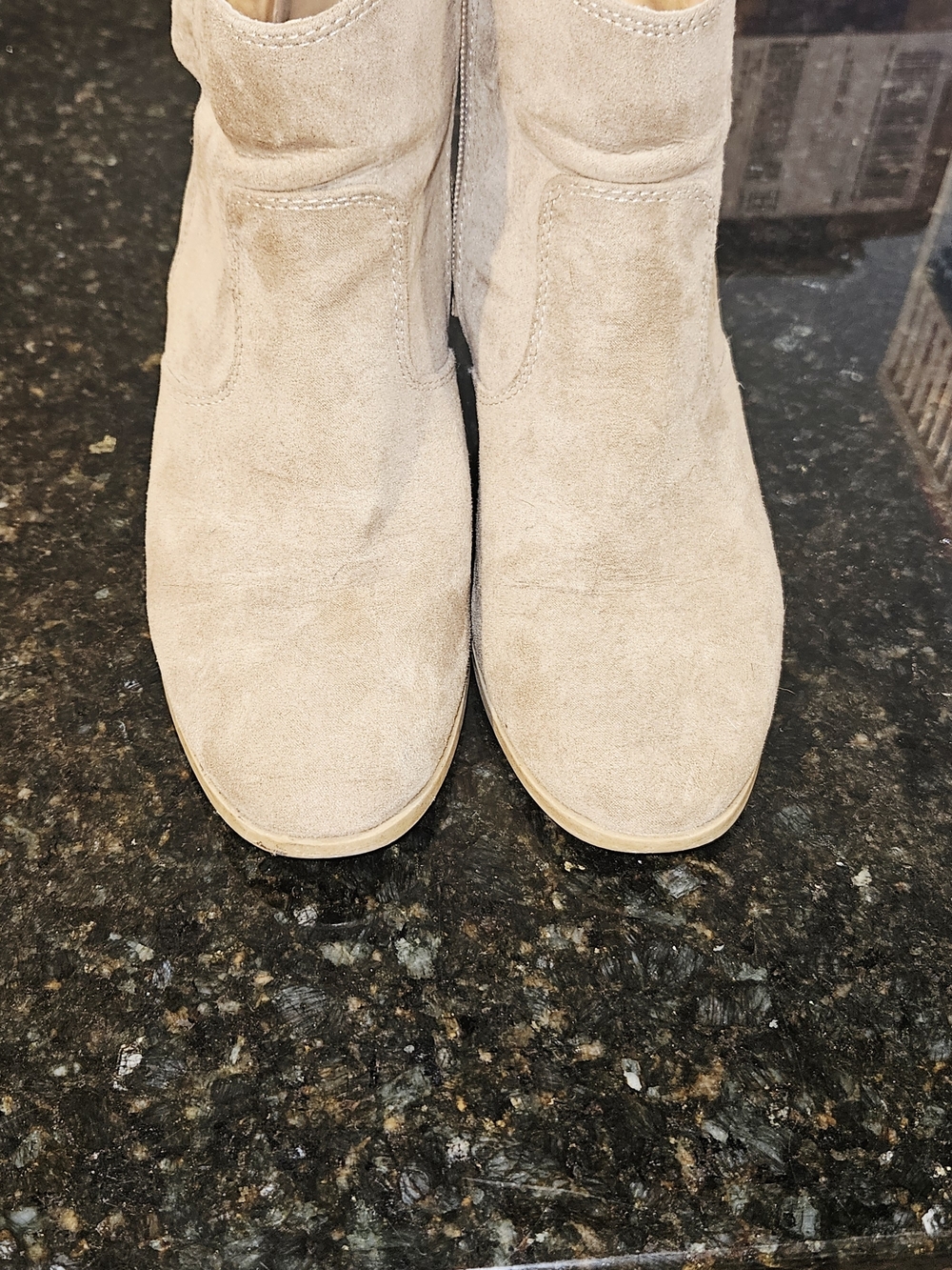 Maurice's Women’s Suede Ankle Boots - Beige